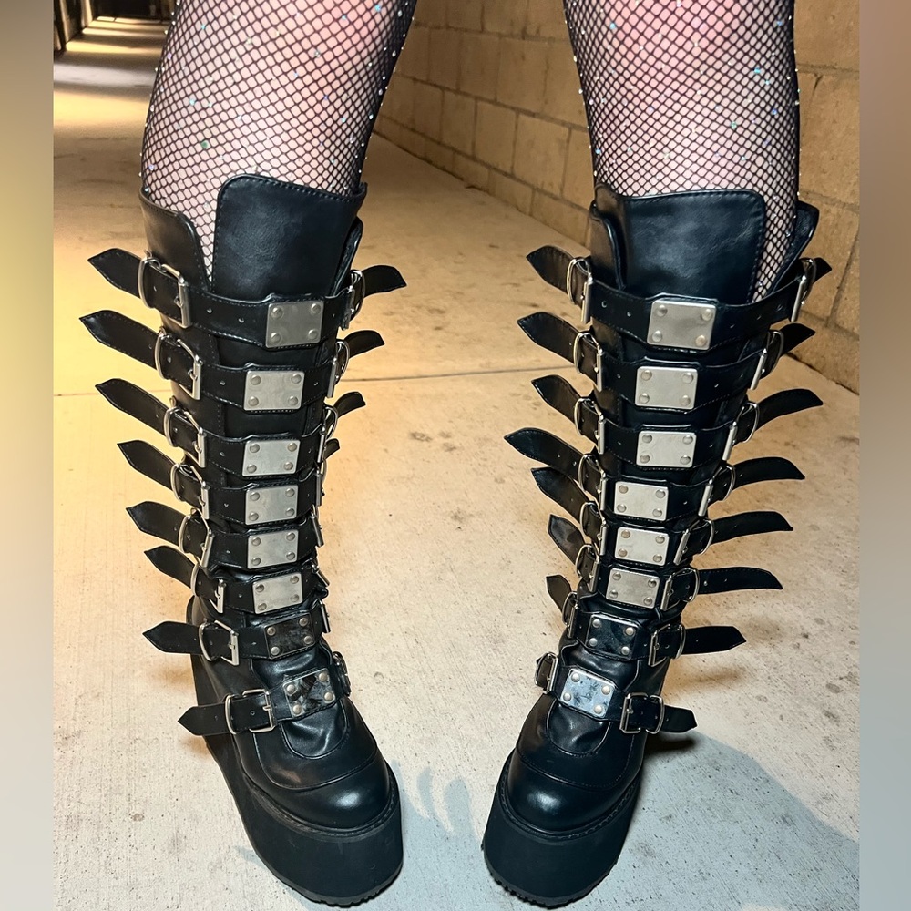 Demonia Knee-High boots
